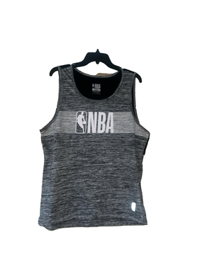 NBA Black and Grey Marled Performance Tank Top
